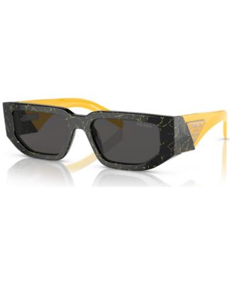 Prada Symbole Rectangular Men's Sunglasses, PR 09ZSF - Macy's