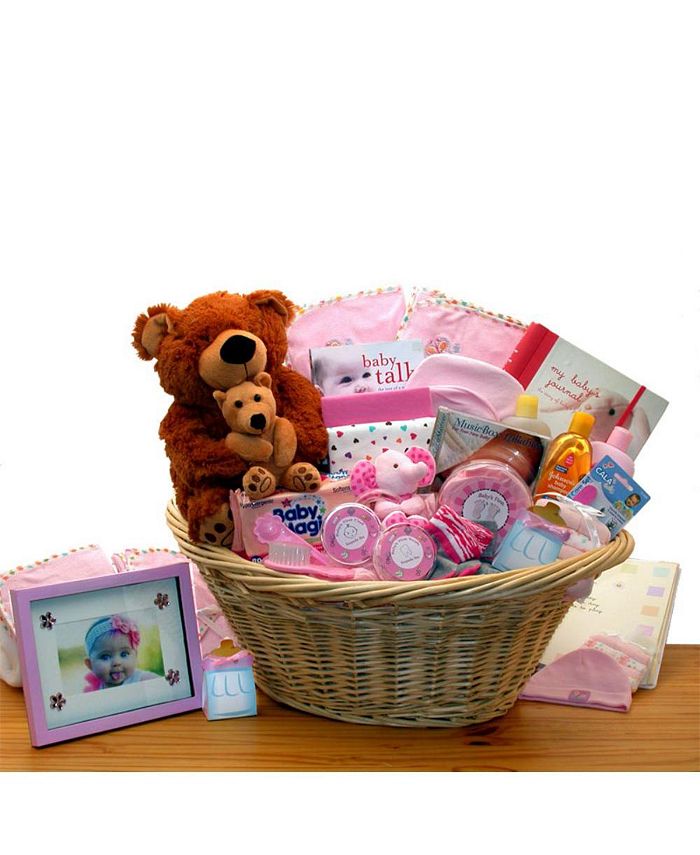 GBDS Deluxe Welcome Home Precious Baby Basket Pink baby bath set
