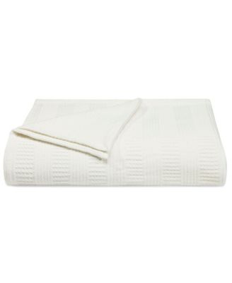 Nautica Rope Stripe Woven Cotton Reversible Blanket, Twin