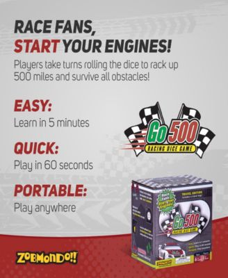 Go500 Racing Dice Table Game for Adults and Family Sports Fans