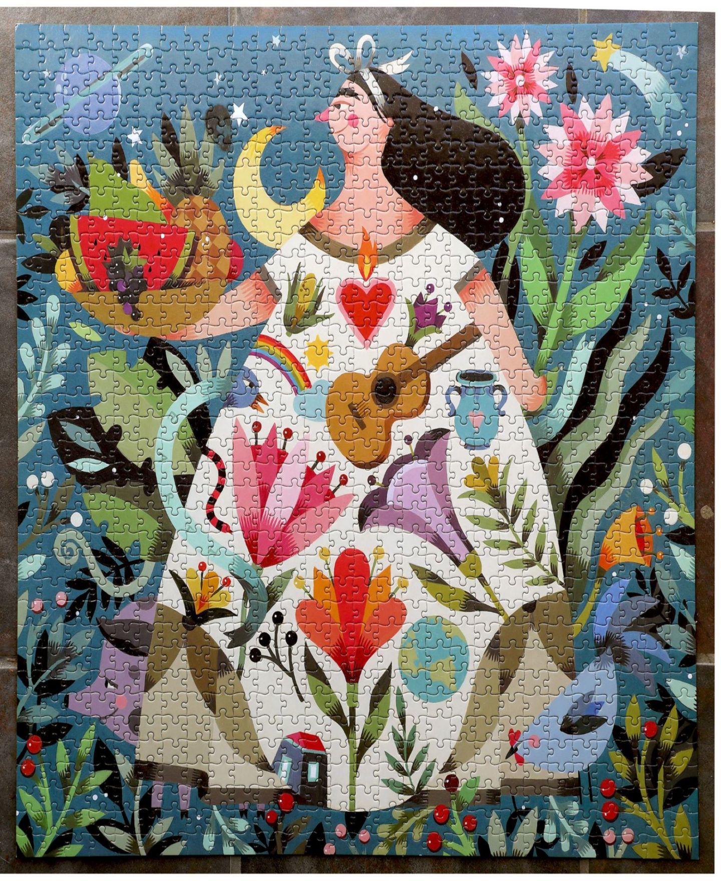 Детский пазл Eeboo Mother Earth 1000 Piece Square Puzzle, Ages 14+ — фото 5