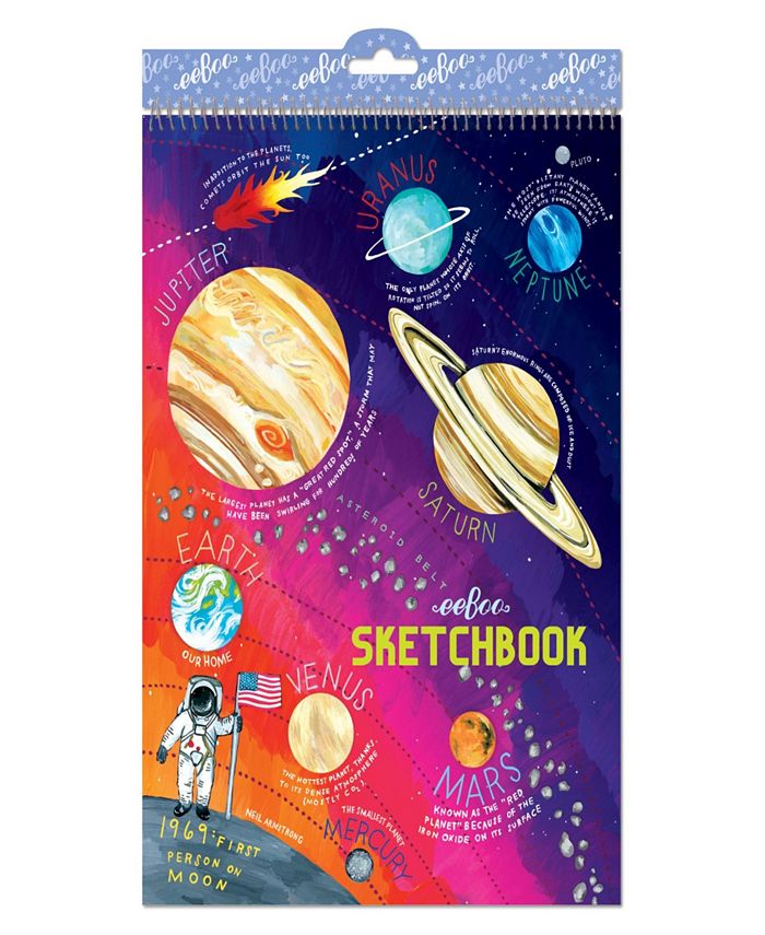 Eeboo Solar System Sketchbook, 60 Pages - Macy's