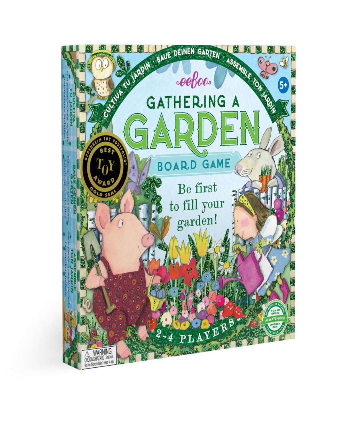 Eeboo Kids' Gathering A Garden Board Game In Multi