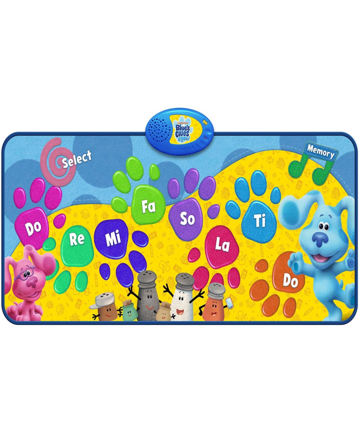 Blue's Clues And You 8 Note Dance Playmat 4 Sounds Memory Game Options Musical Mat In Multi