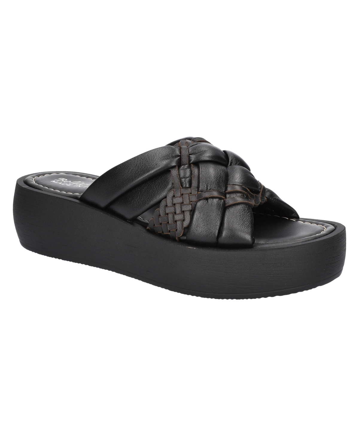 Shop Bella Vita Women's Ned-italy Platform Sandals In Black Leather