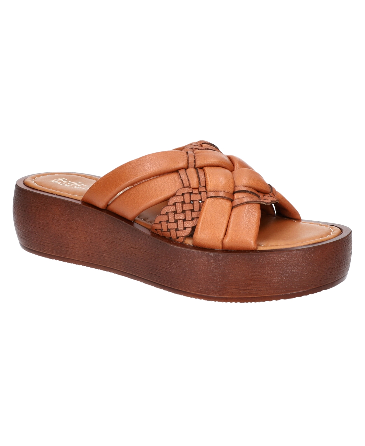 Women's Ned-Italy Platform Sandals - Nude Leather