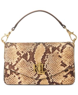 Lauren Ralph Lauren - Leather Faux-Snakeskin Small Tayler Crossbody