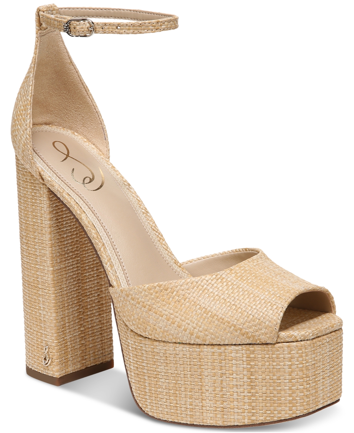 Sam Edelman Kori Ankle-strap Platform Dress Sandals Women's Shoes In ...