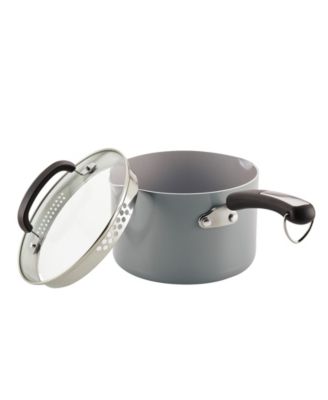 Ceramic Nonstick Straining 3 Quart Saucepan with Lid