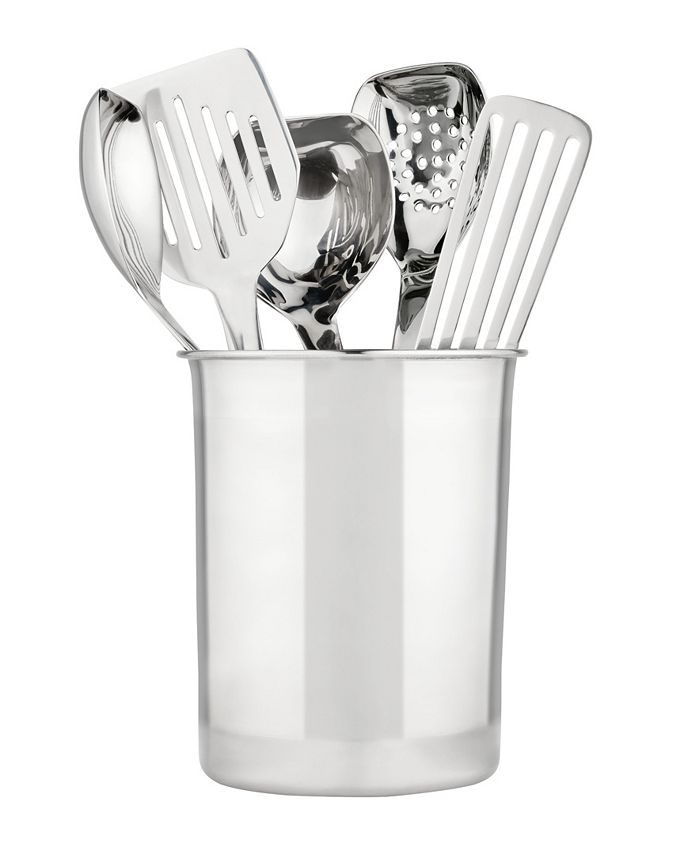 Circulon Tools Stainless Steel Kitchen Tools with Crock, Set of 6 Macy's