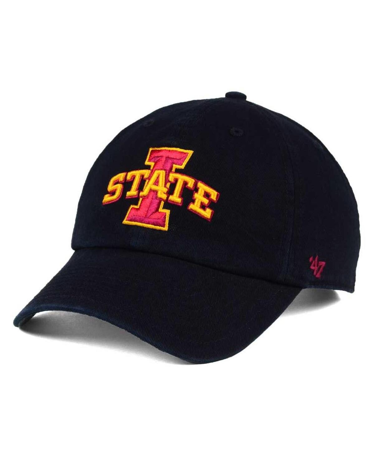 47 Brand Men's Iowa State Cyclones ' Clean Up Adjustable Hat In Black