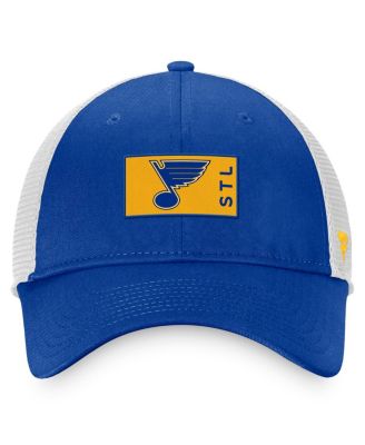 Men's Blue, White St. Louis Blues Authentic Pro Rink Trucker Snapback Hat