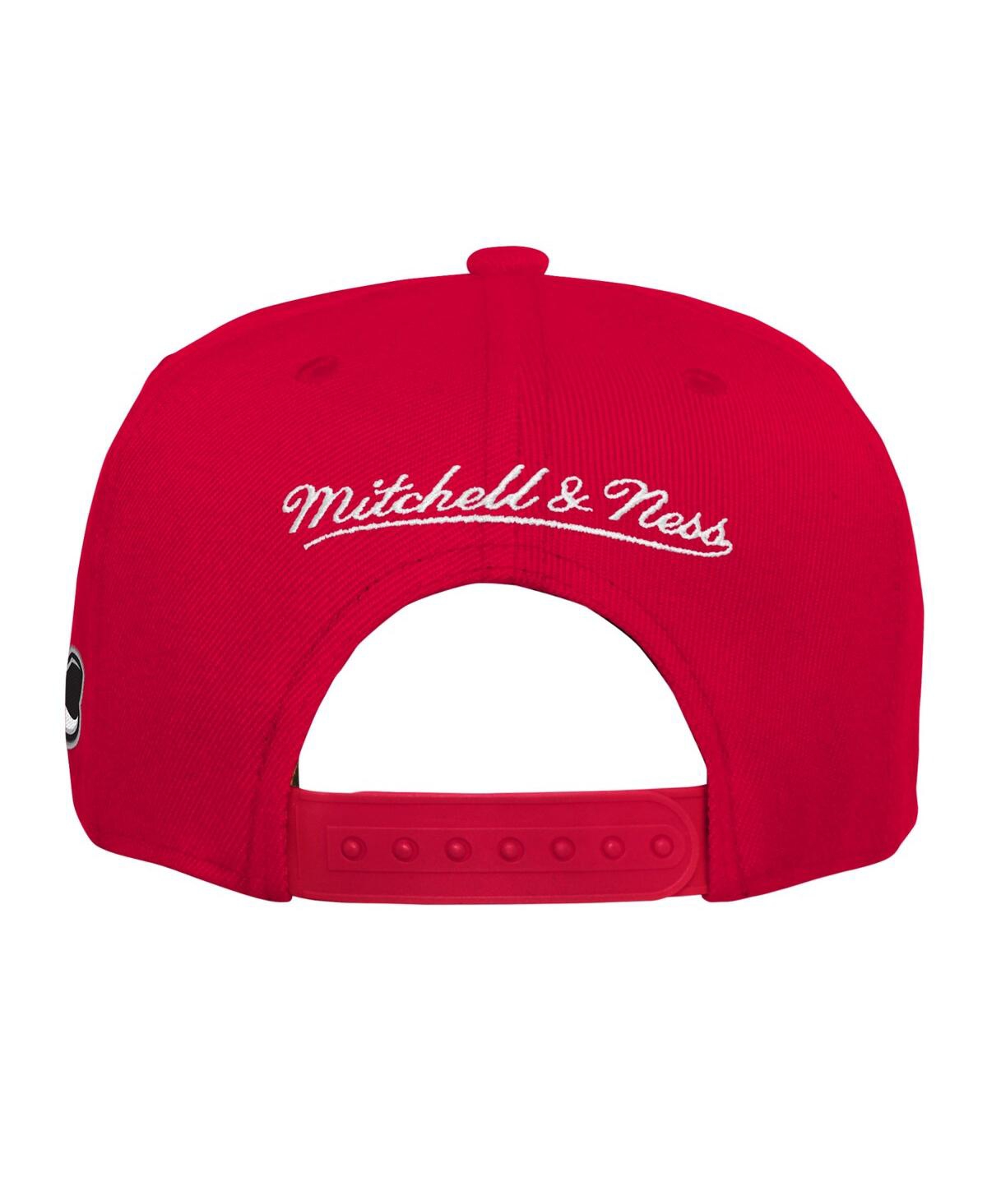 Shop Mitchell & Ness Big Boys  Red And Black Unlv Rebels Half And Half Snapback Hat In Red,black