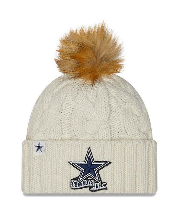 New Era Women's Cream Dallas Cowboys 2022 Sideline Cuffed Knit Hat - Macy's