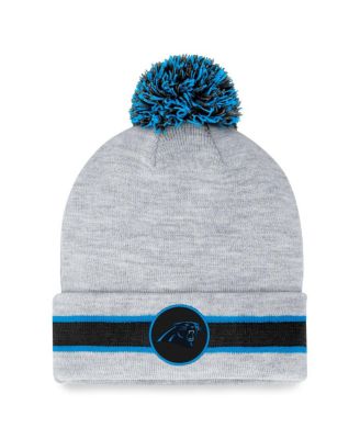 Fanatics Men's Branded Heather Gray Carolina Panthers Cuffed Knit Hat with  Pom - Macy's