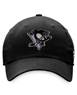 Women's Black Pittsburgh Penguins Iconic Glimmer Adjustable Hat