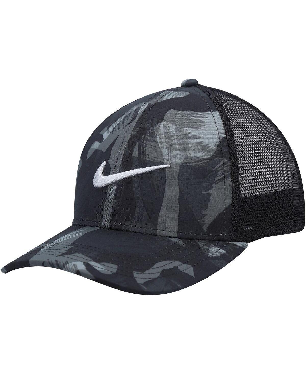 Nike Men's  Gray And Black Legacy91 Trucker Performance Snapback Hat In Gray,black