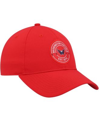 Men's Red Washington Capitals Team Circle Slouch Adjustable Hat