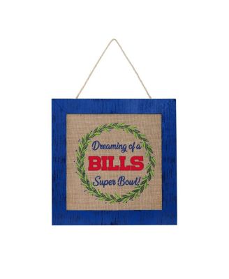 FOCO Buffalo Bills 12'' Double-Sided Burlap Sign - Macy's