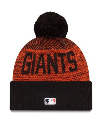 Men's Black San Francisco Giants Authentic Collection Sport Cuffed Knit Hat with Pom