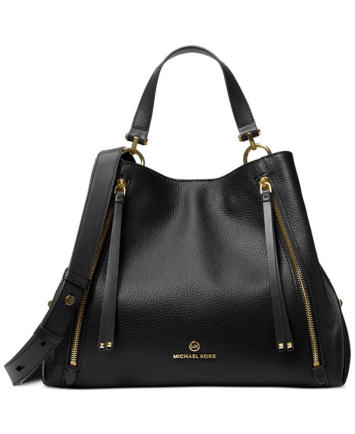 Michael Kors Brooklyn Large Leather Grab Tote & Reviews - Handbags ...