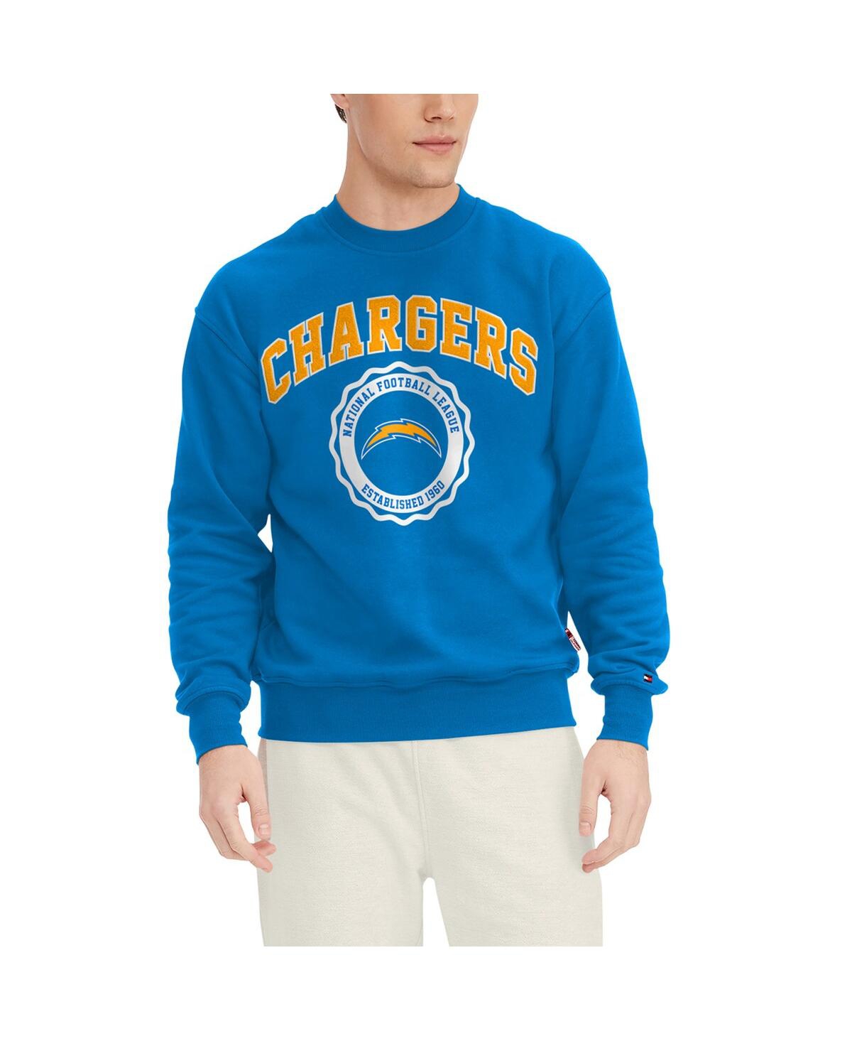Tommy Hilfiger Men's  Powder Blue Los Angeles Chargers Ronald Crew Sweatshirt