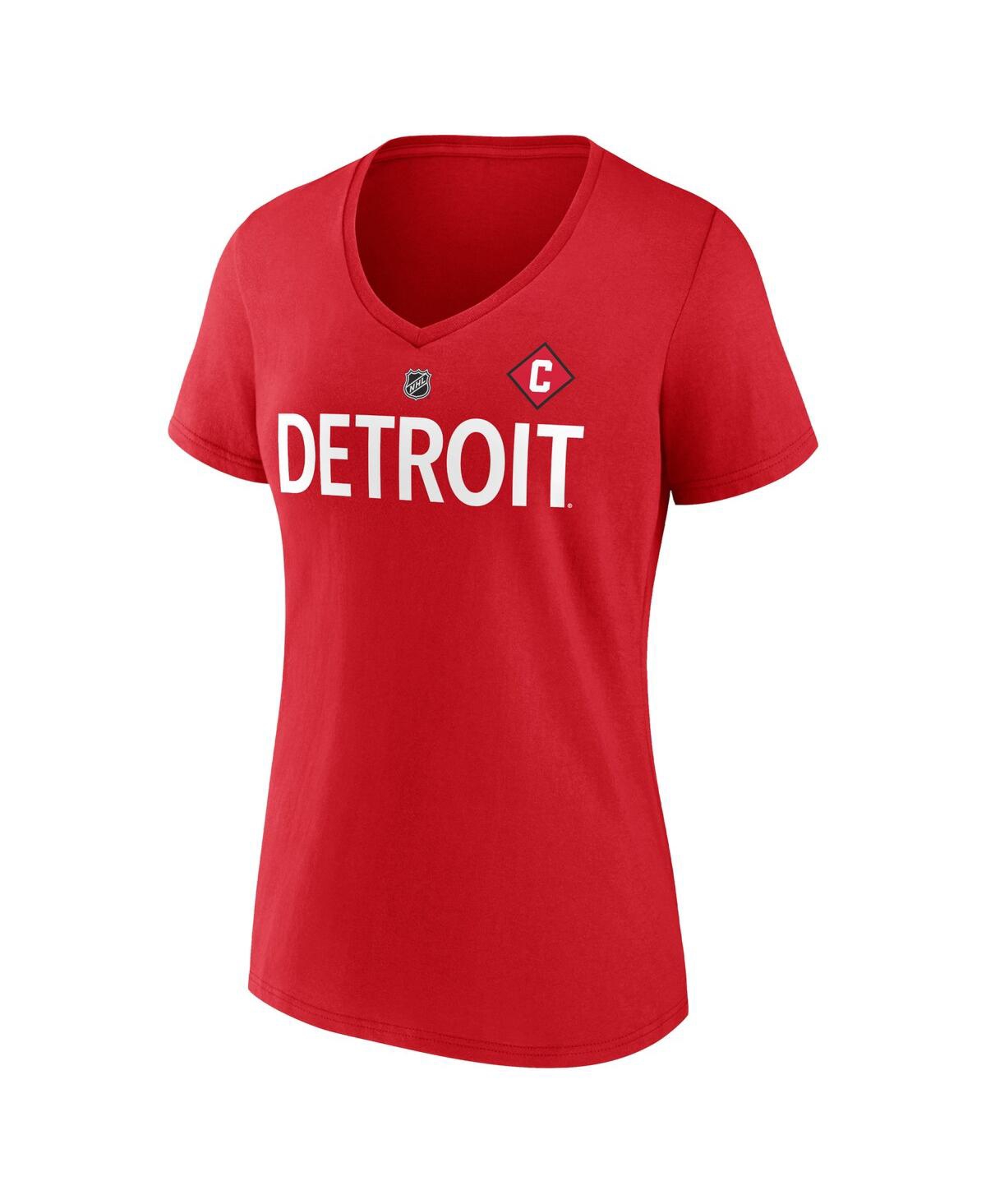 Fanatics Branded Dylan Larkin Red Detroit Red Wings Special Edition 2.0 Name & Number V-neck T-shirt In Red