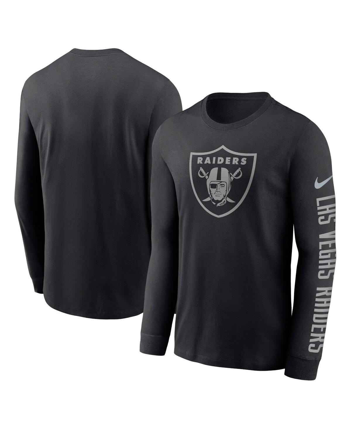 Men's NikeLas Vegas Raiders Rflctv Name and Logo T-shirt - Black