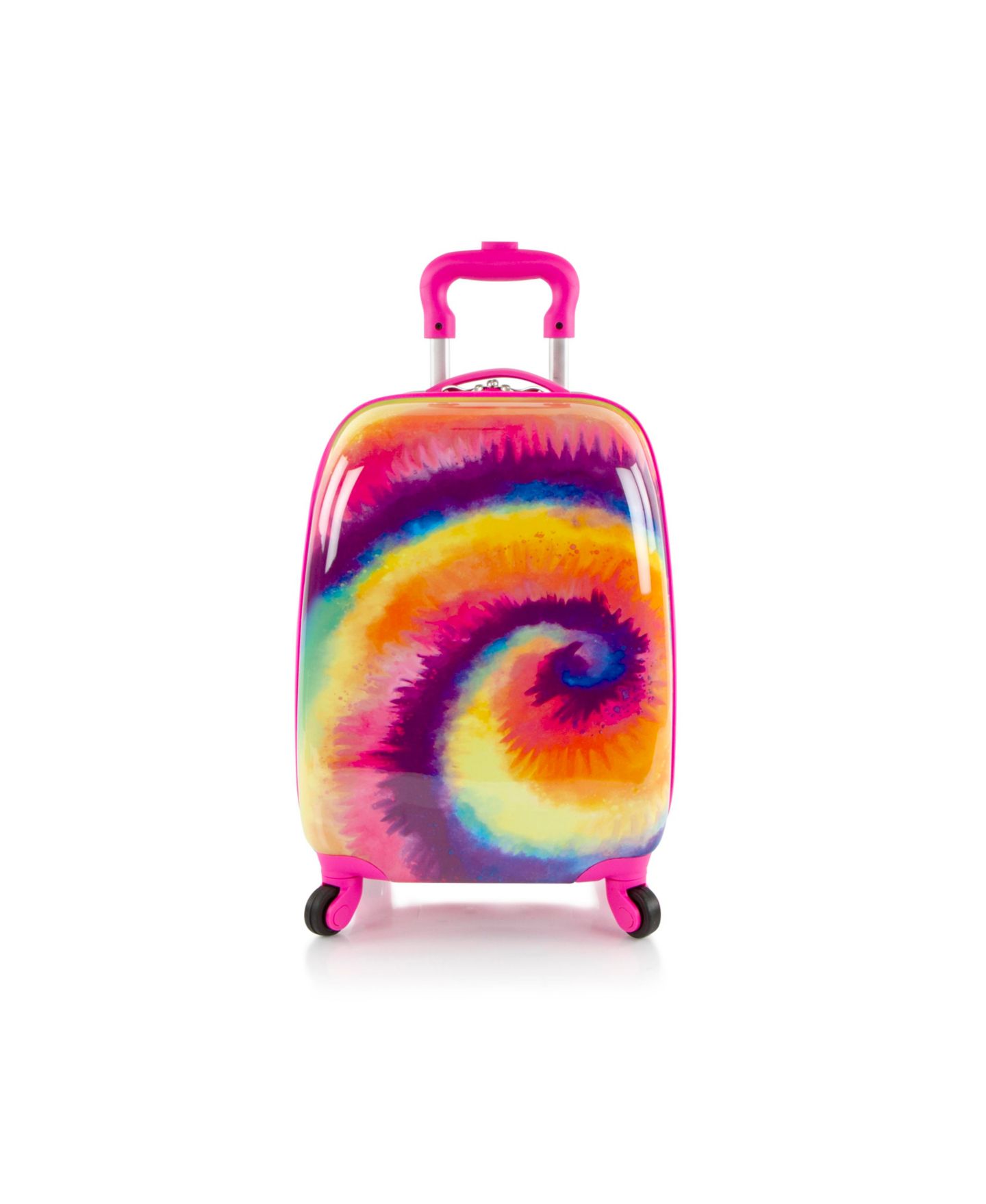 Детский чемодан Heys 18" Tie Dye Carry-On Spinner Luggage, цвет: Розовый / Разноцветный — фото 2