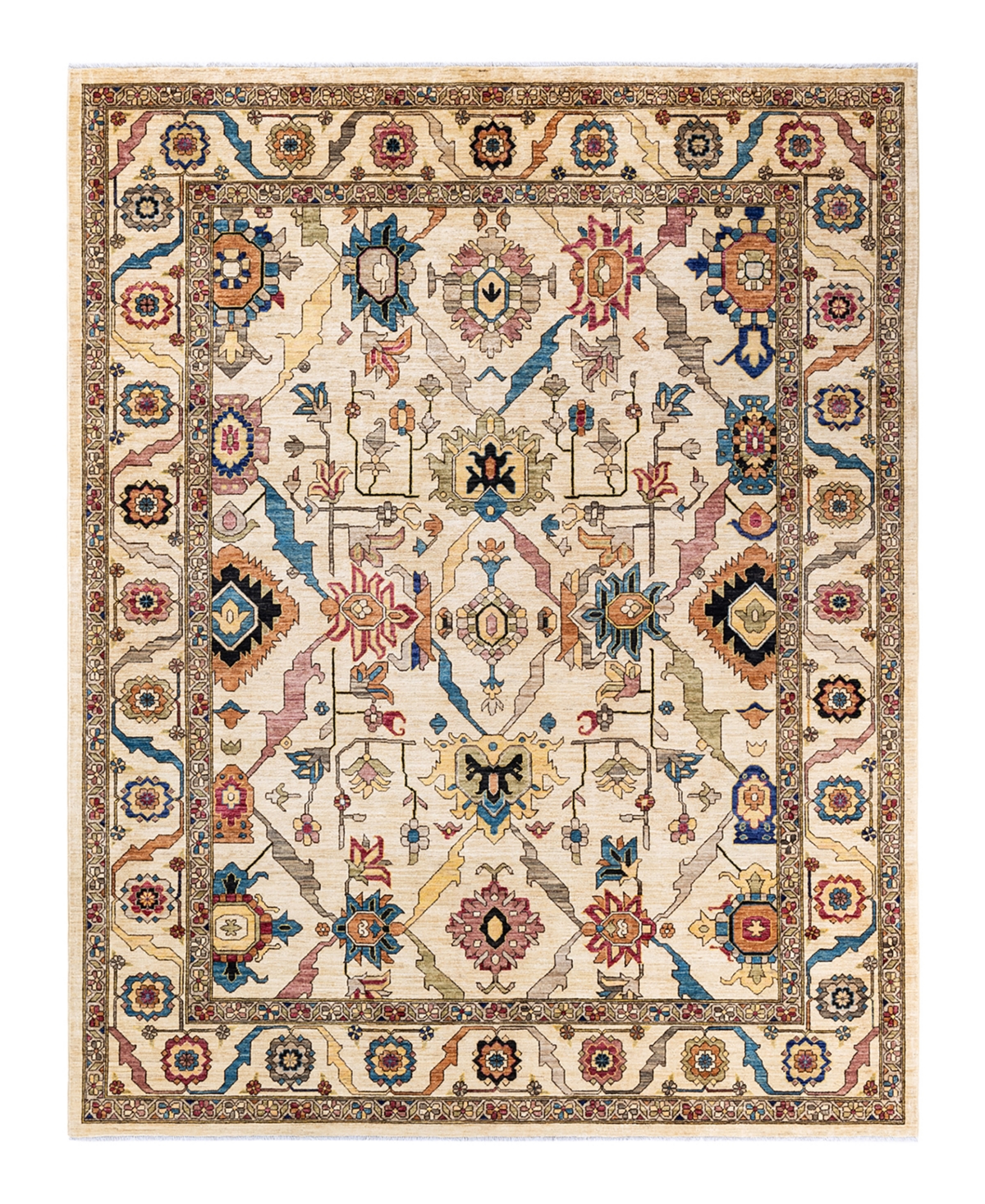 Adorn Hand Woven Rugs Serapi M1973 8'3in x 10'4in Area Rug - Ivory