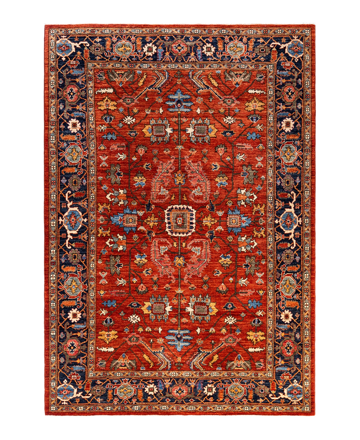 Adorn Hand Woven Rugs Serapi M1973 6' x 8'8in Area Rug - Orange