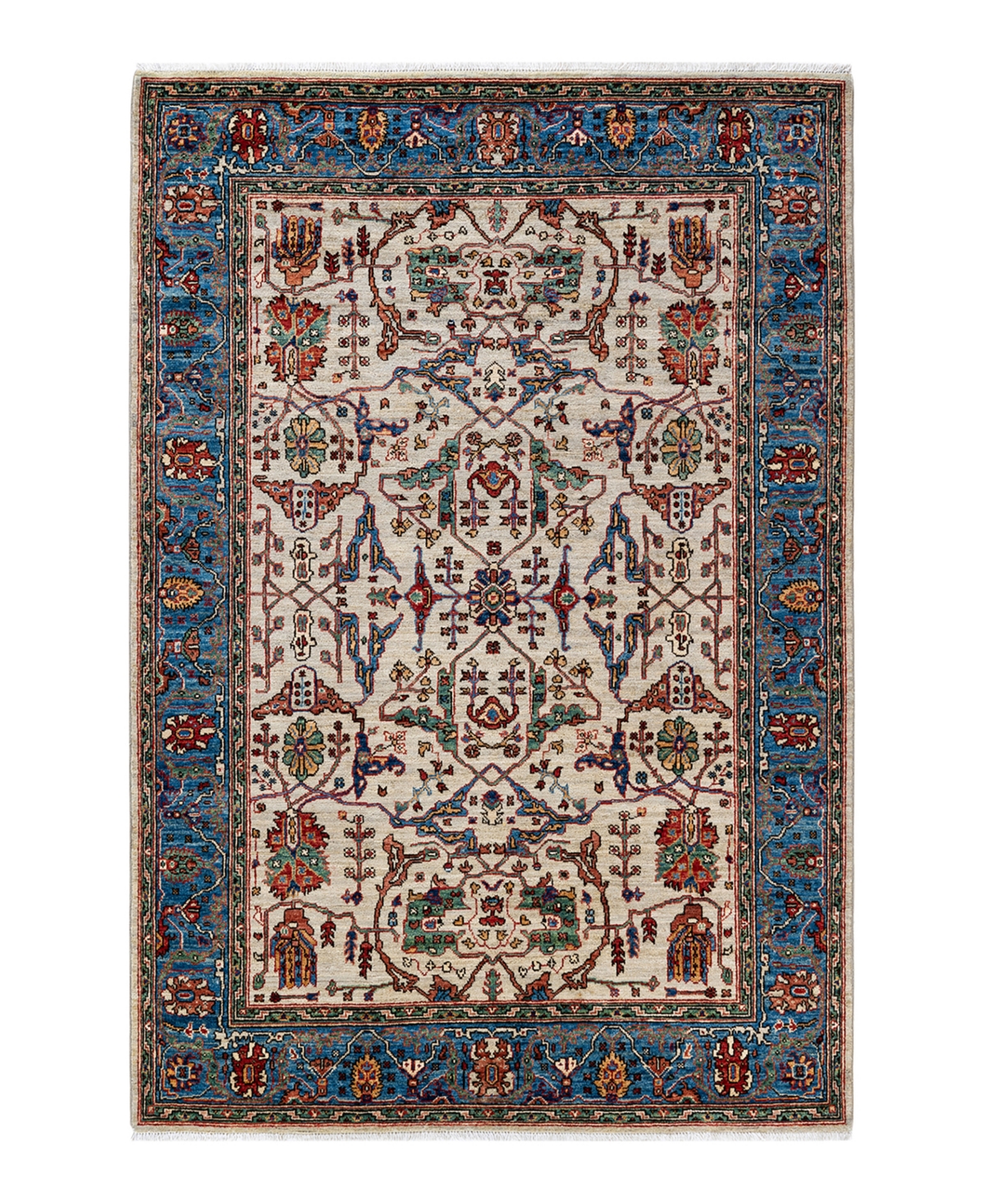Adorn Hand Woven Rugs Serapi M1973 5' X 7'1" Area Rug In Ivory