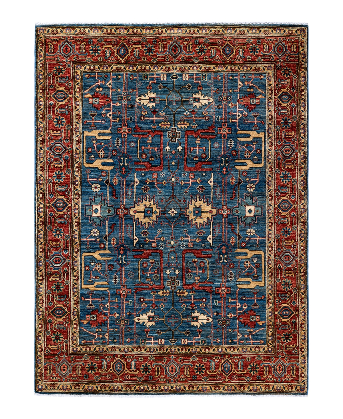 Adorn Hand Woven Rugs Serapi M1973 5' x 6'9in Area Rug - Mist