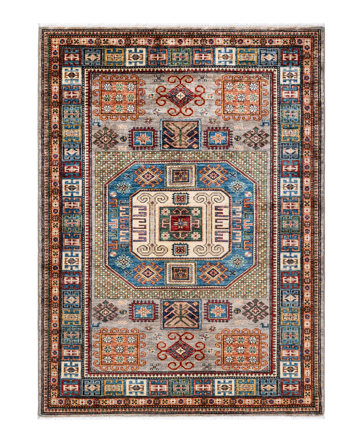 Adorn Hand Woven Rugs Serapi M1973 5' X 6'9" Area Rug In Beige
