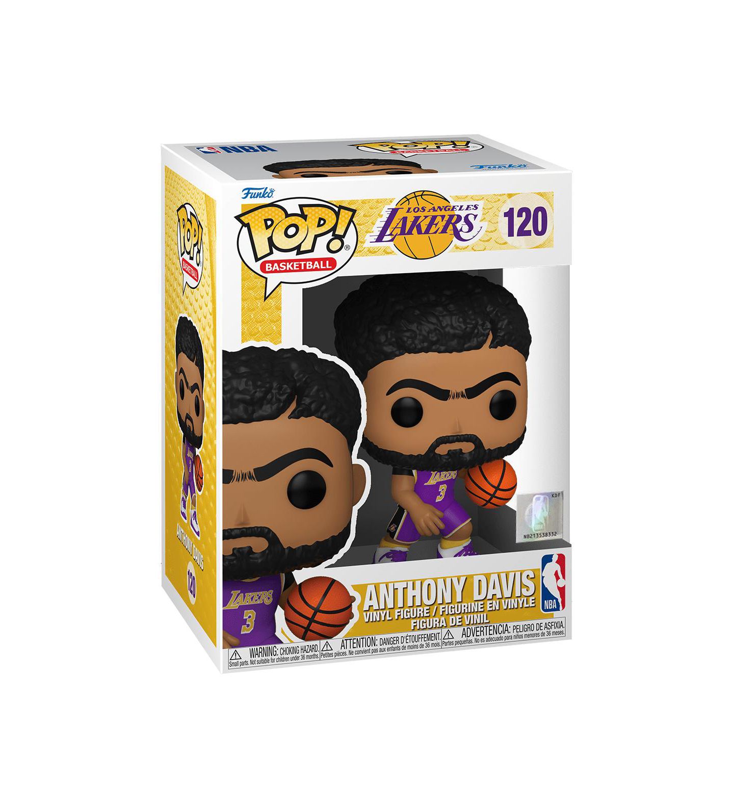 Детские фигурки Funko Pop! NBA: Lakers - Anthony Davis (Purple Jersey) Vinyl Figure, цвет: Assorted Pre-Pack — фото 2