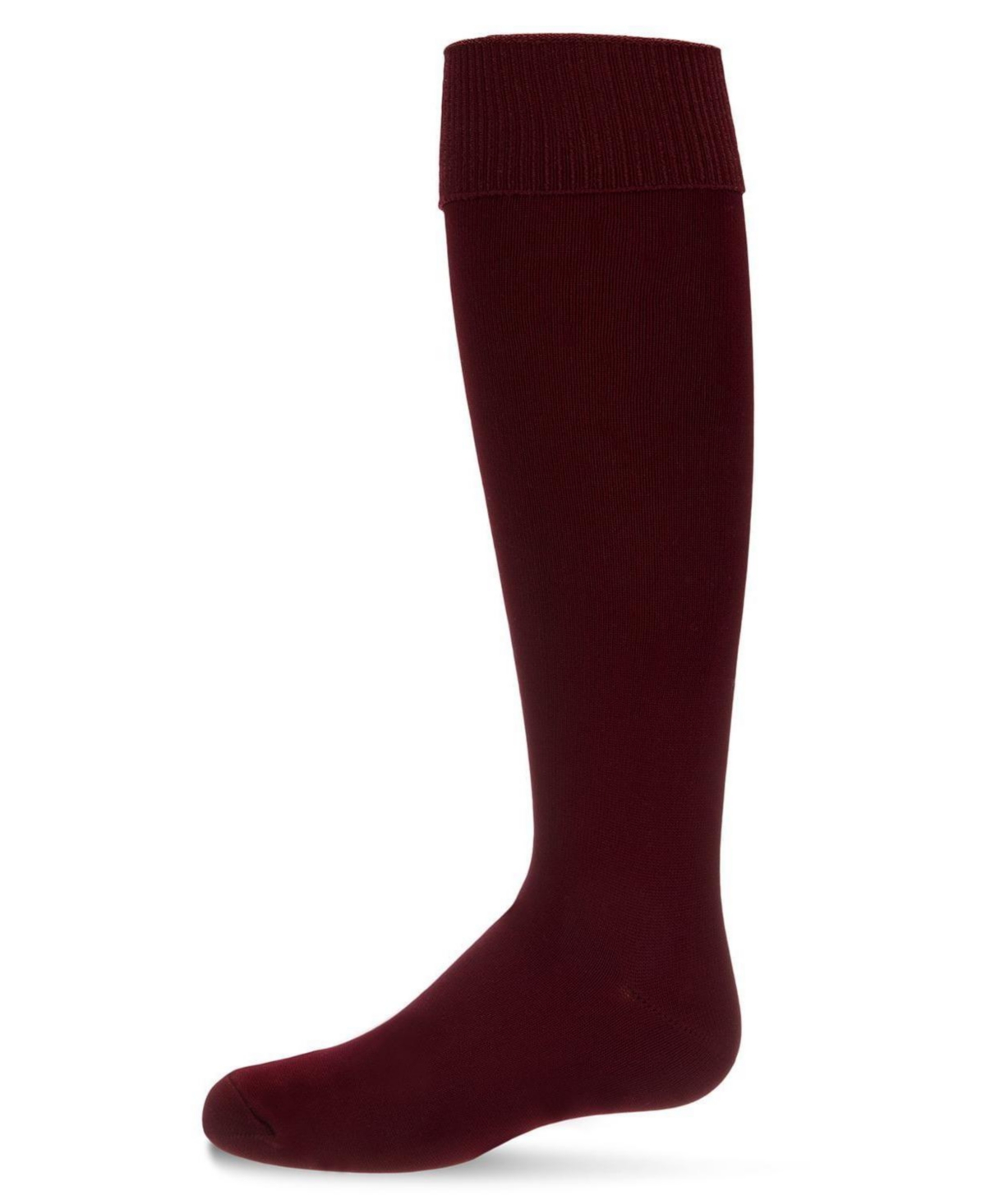 MeMoi Girls Cuffed Opaque Knee High Socks