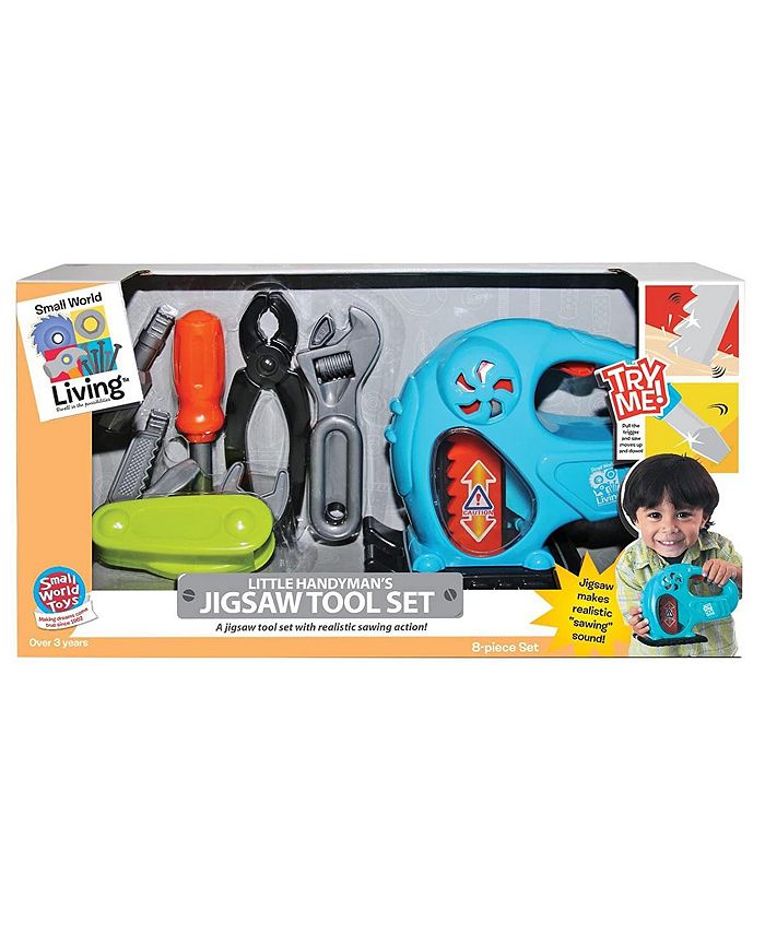 Small World Toys Child's Pretend Play Jigsaw Tool Set 8 Pieces Macy's