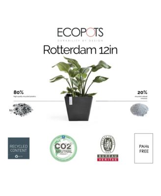 12in Rotterdam Indoor and Outdoor Square Planter