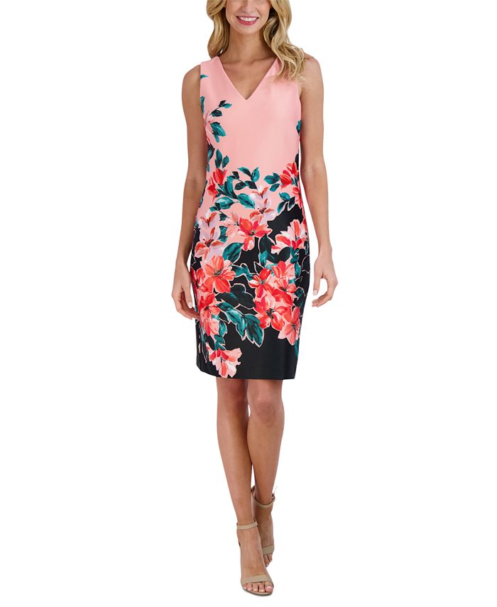 Calvin klein outlet sheath dress floral