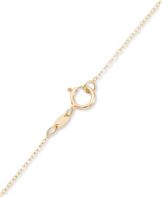 Hammered Heart 18" Pendant Necklace in 10k Gold