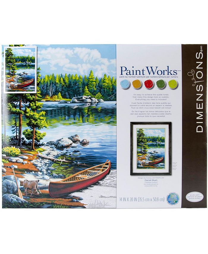 Paint Works Paint By Number Kit-Springtime In Paris - Macy's