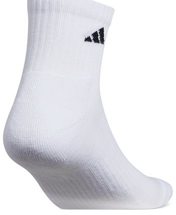 adidas Men's Cushioned Quarter Extended Size Socks, 6-Pack - Macy's