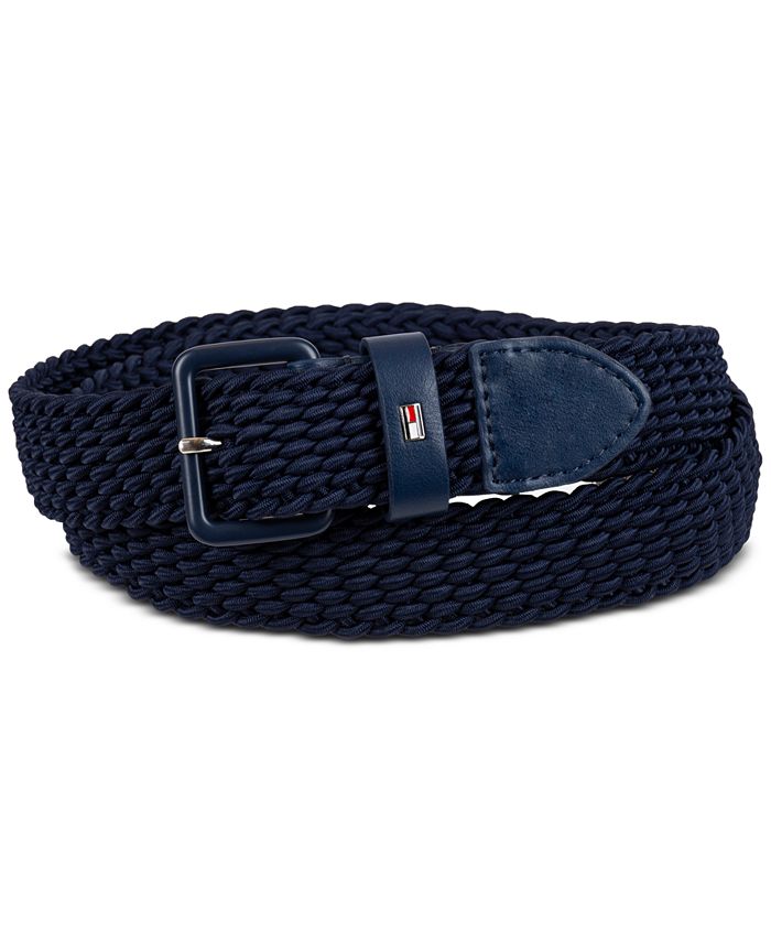 Tommy Hilfiger Men's Flex Stretch Tonal Braided Web Belt - Macy's