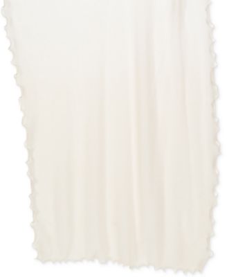 Ruffle-Edge Metallic Evening Wrap