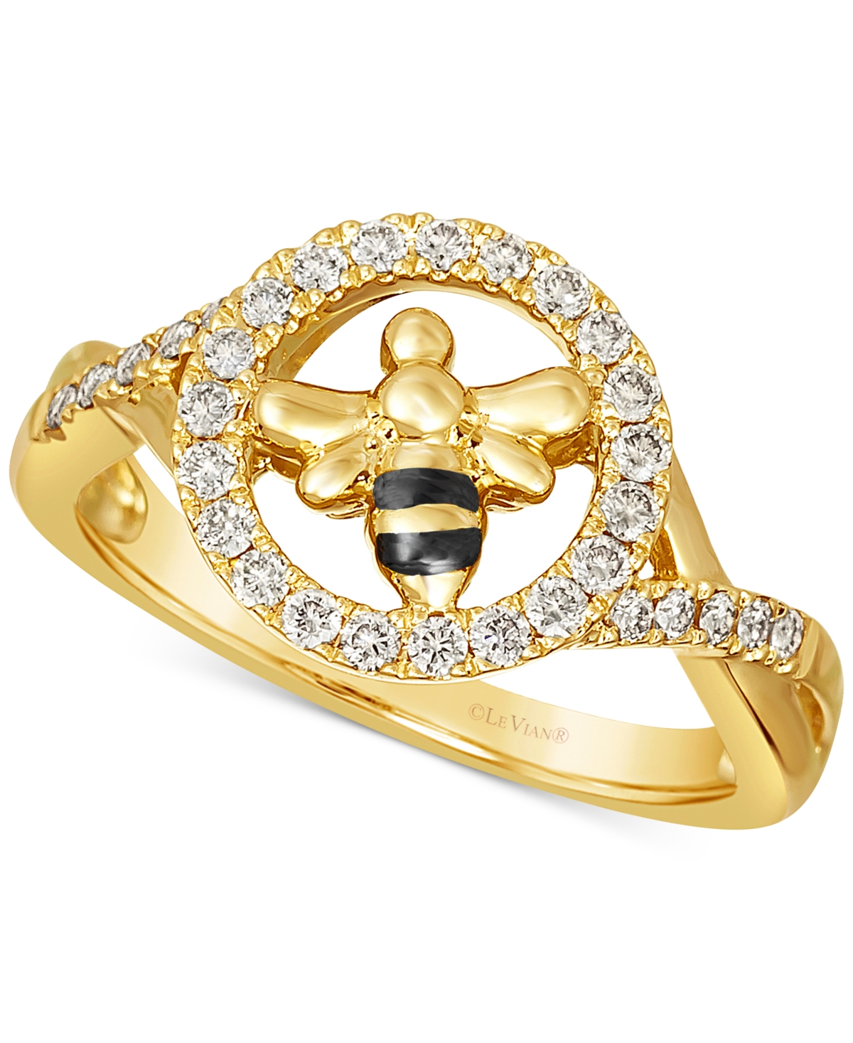 Le Vian Nude Diamond Bee Ring (1/3 Ct. T.w.) In 14k Gold In K Honey Gold Ring
