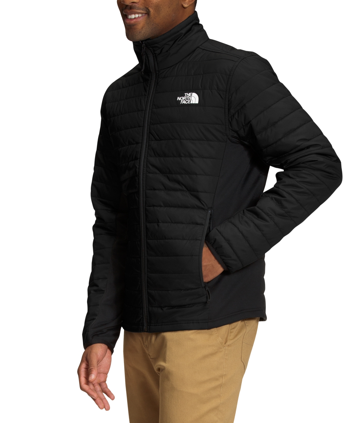 Shop The North Face Men's Canyonlands Hybrid Jacket In Tnf Black