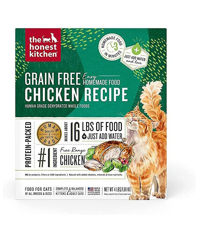 The Honest Kitchen Cat Food Green Fr Dehyd Chicken Case of 62 LB