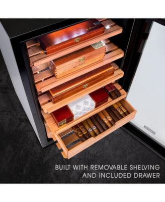 400 Cigar Humidor, Cigar Humidifier & Cigar Box W/Hygrometer