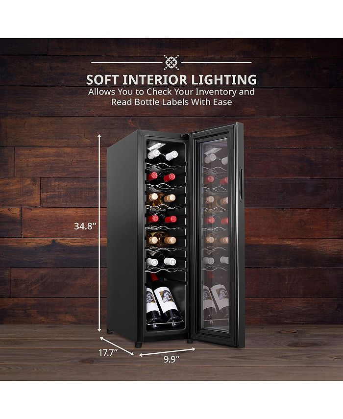 Ivation Freestanding Wine Refrigerator, 14 Bottle Wine Cooler Macy's