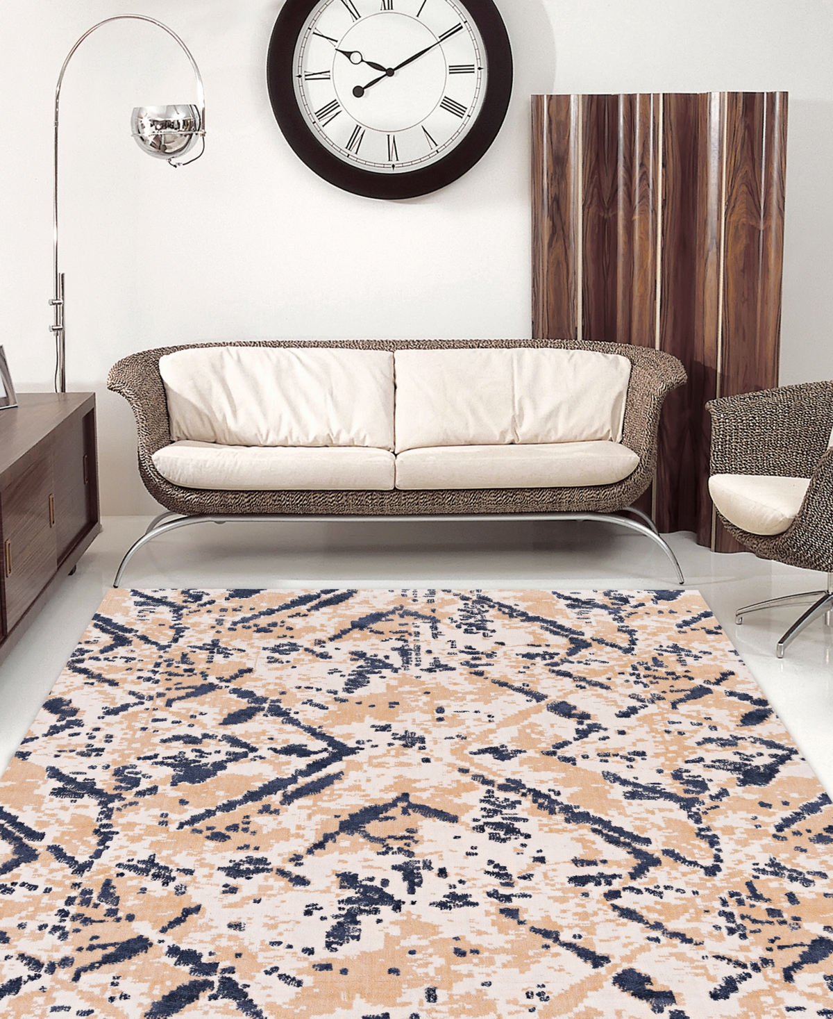 Km Home Dora 510 9' X 12' Area Rug In Ivory